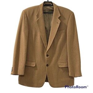 Botany 500 Mens Wool Sport Coat Blazer Size 44 Tan Camel 2 Button Canada
